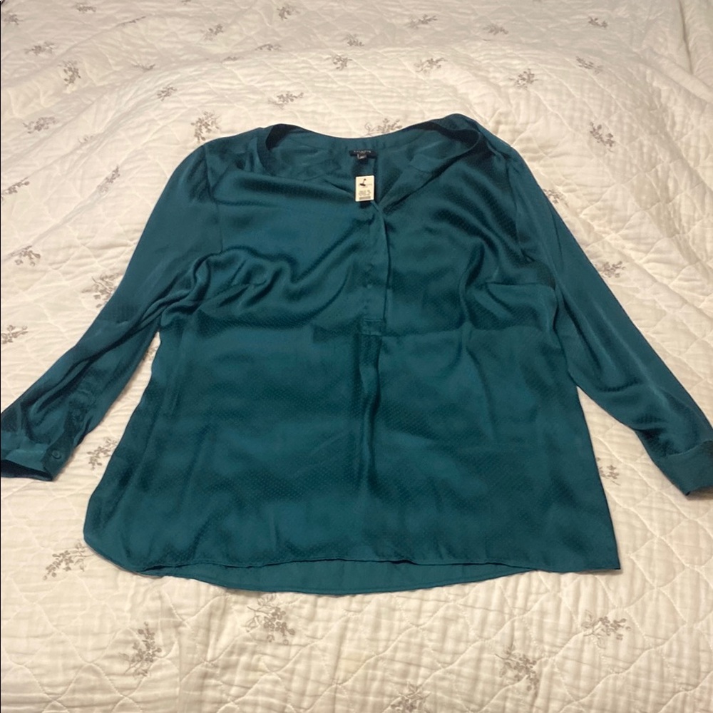 Talbots Teal Blouse for Women